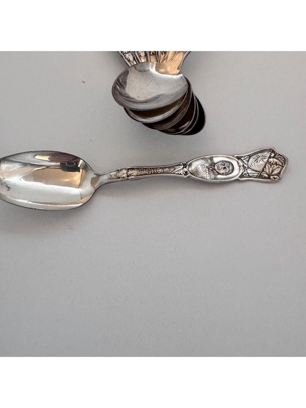 WWI 1881 Rogers A1 “Generals & Admirals” Commemorative Spoons 7pcs c.1915–1920s - Picture 5 of 6